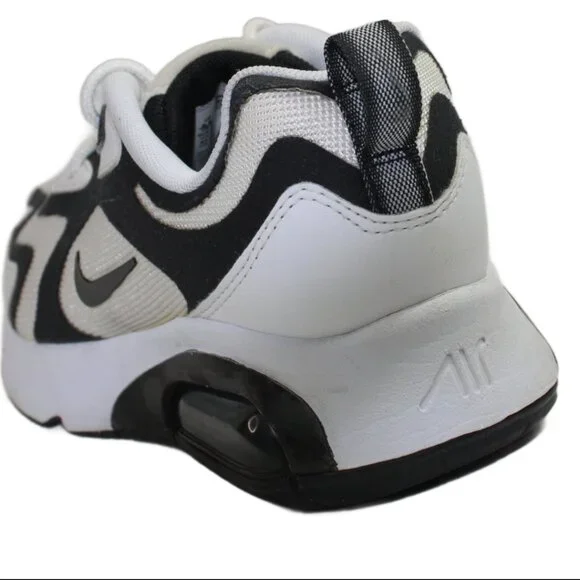Nike Air Max 200 White Anthracite Black Low Top Lace-Up Sneaker, Size 8.5 - Picture 6 of 10